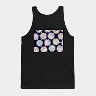 Maze of Connected, Colorful Bubbles Tank Top